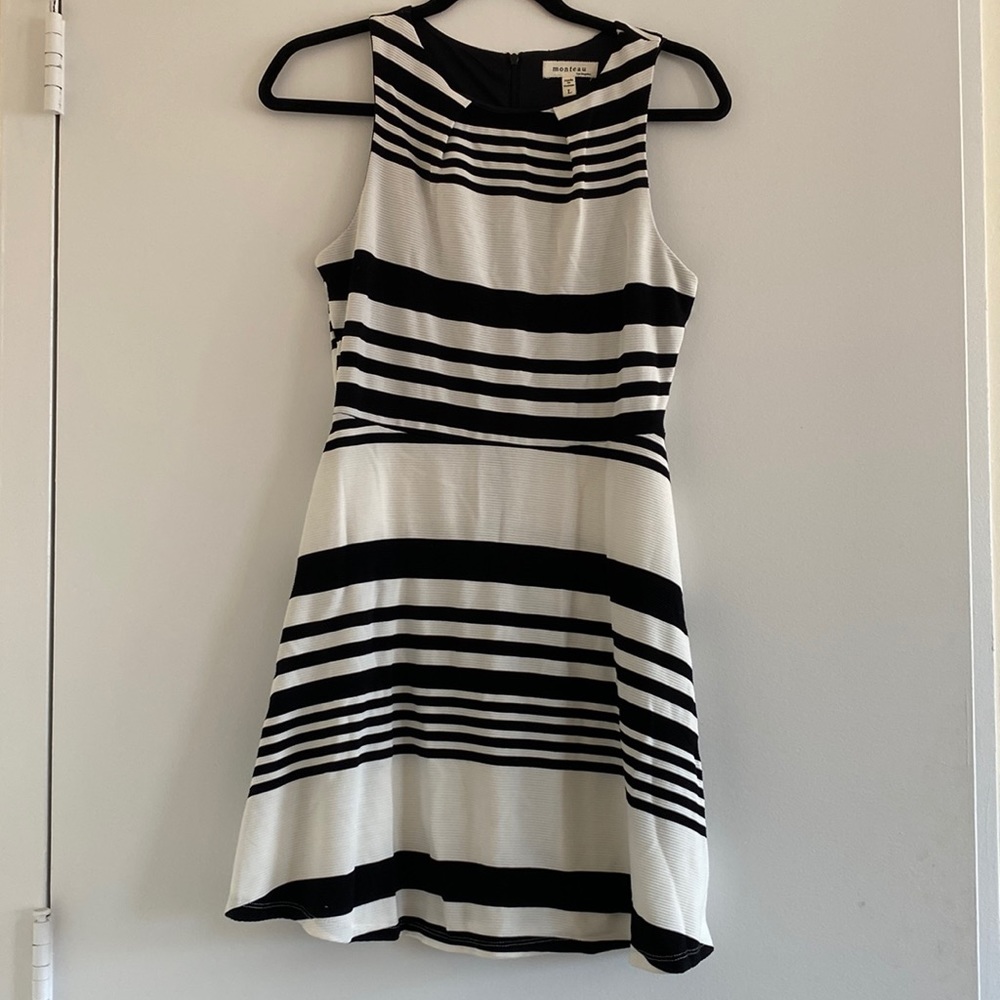 Striped skater dress